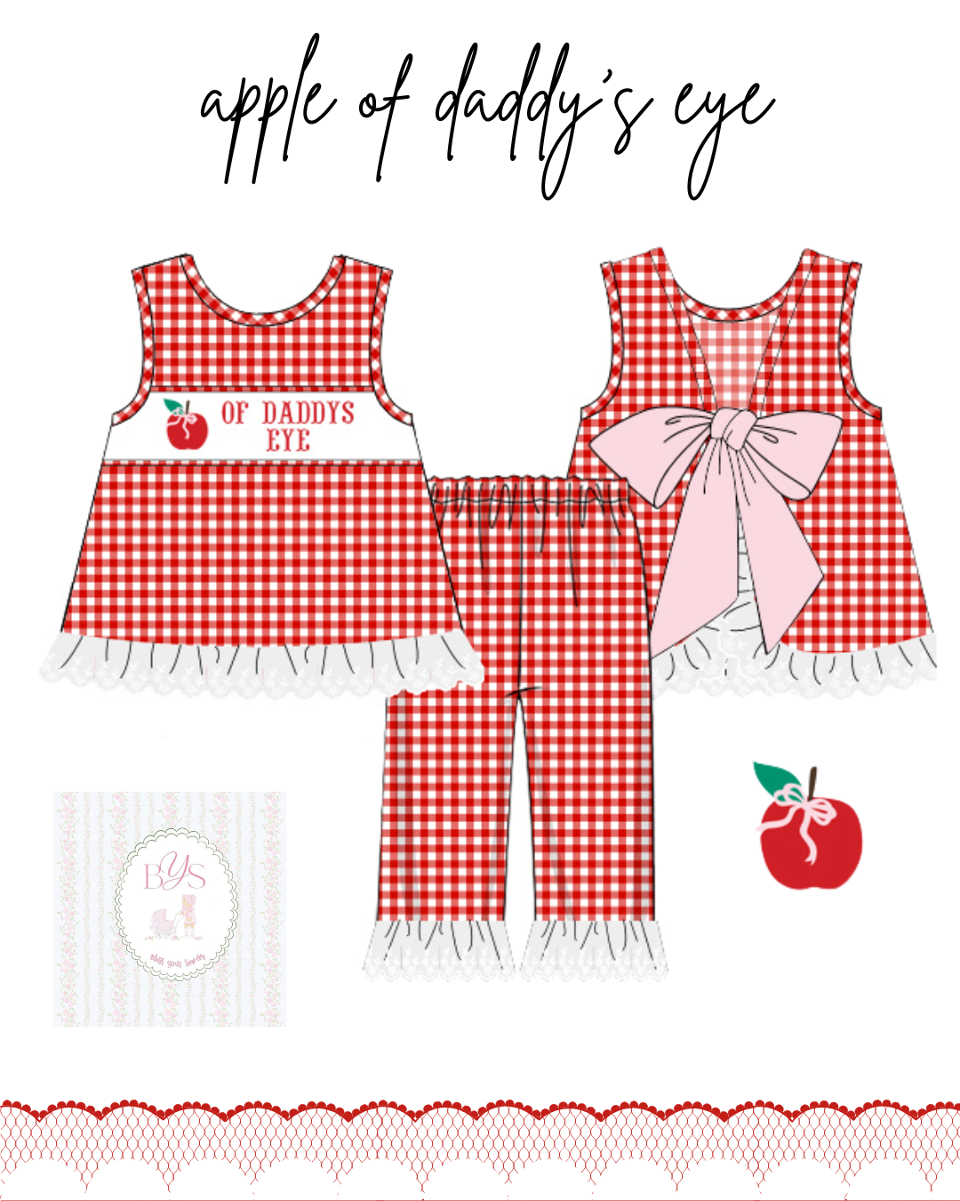 Apple Of Daddys Eye Pant Set