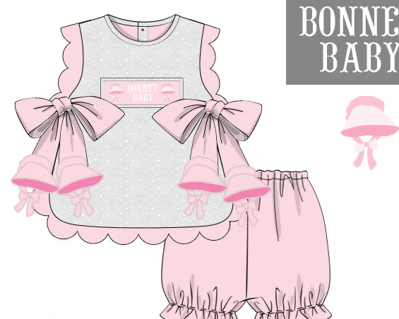 Bonnet Baby Bloomer Set