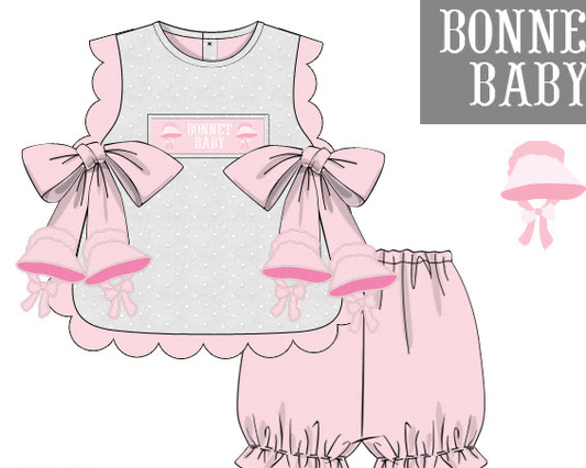 Bonnet Baby Bloomer Set