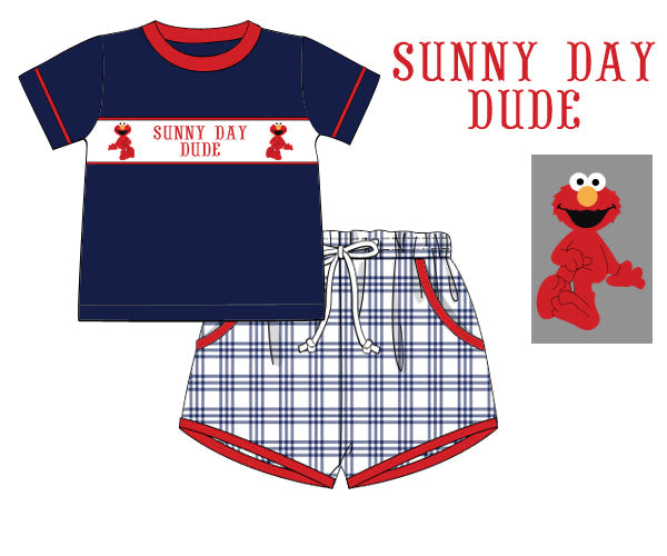 Boys Sunny Day Dude Shorty Set