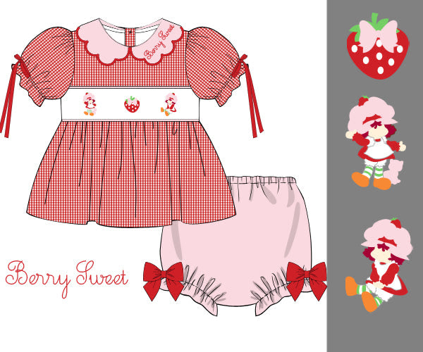 Strawberry Shortcake Diaper Cover Set