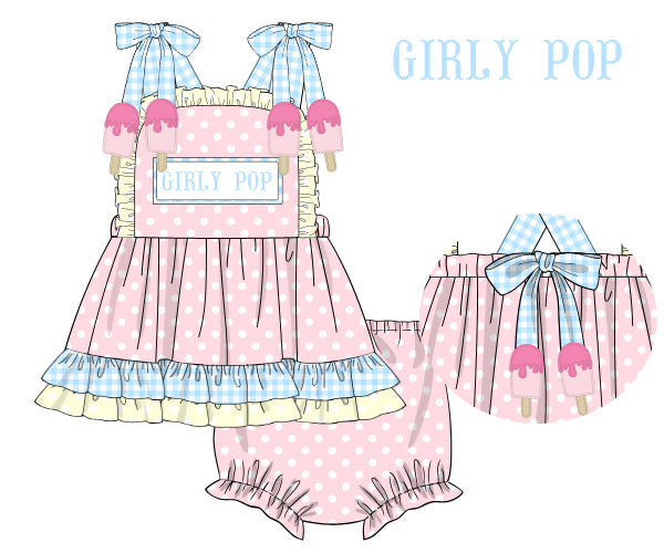 GIrly Pop Diaper Cover Set