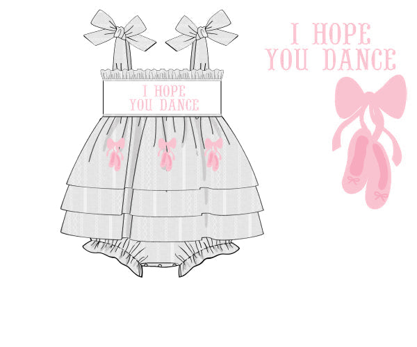 I Hope You Dance Girls Skirted Bubble
