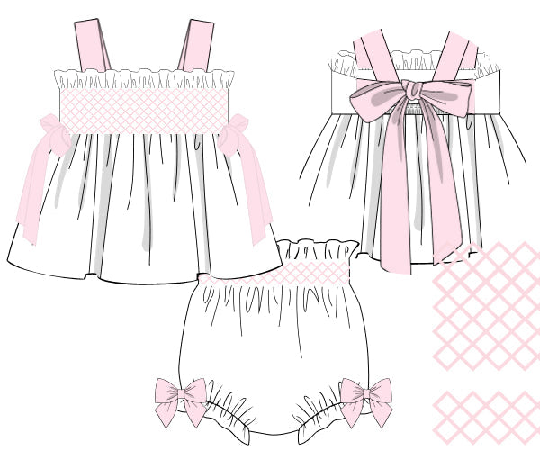 Poppy Pink Floral Diaper Cover Set
