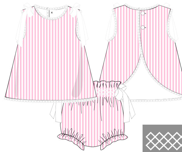 Pretty In Pink Diaper Cover Set