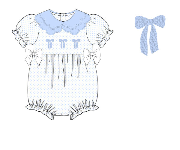 French Knot Bitty Bow Bubble
