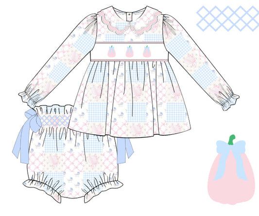 Bless Your Patches Pumpkin Diaper Cover Set