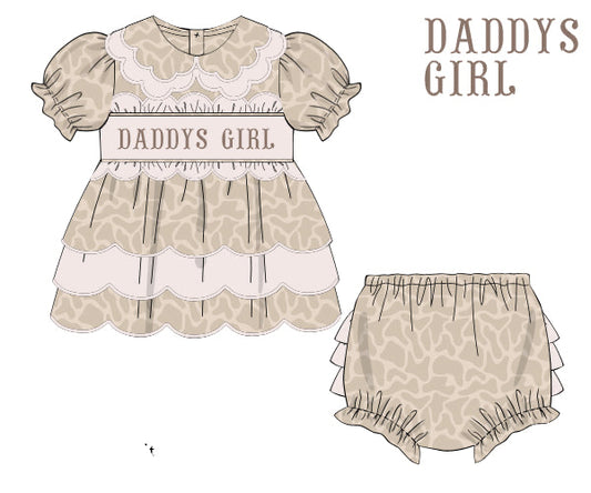 Daddys Girl Diaper Cover Set