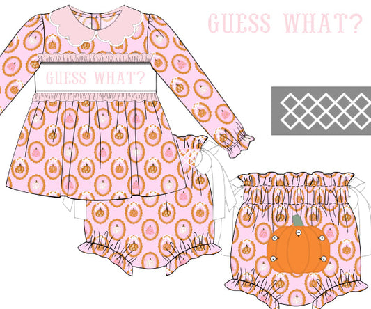 Guess What, Pumpkin Butt Diaper Cover Set
