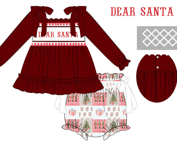 Dear Santa Diaper Cover Set