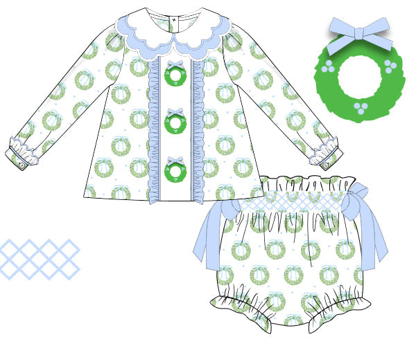 Little Noel Diaper Cover Set