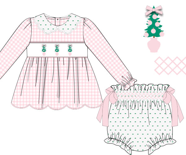 Little Miss Merry Diaper Cover Set