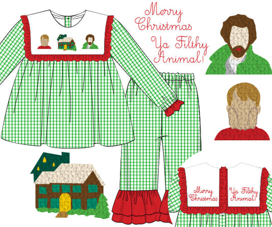 Merry Christmas Ya Filthy Animal Pant Set
