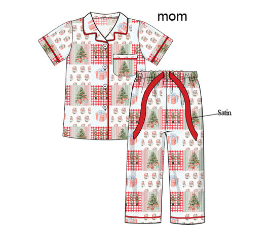 Moms BYS Exclusive Patchwork Match Pajama Set