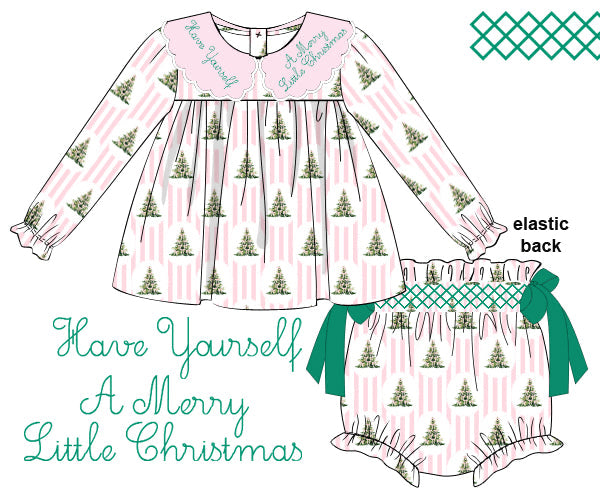 Have Yourself A Merry Little Christmas Diaper Cover Set