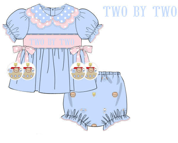Noahs Ark Girls  Diaper Cover Set