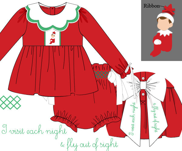Elf On The Shelf Diaper Cover Set