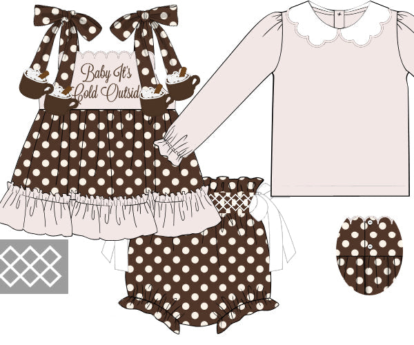 Baby Its Cold Outside Diaper Cover Set