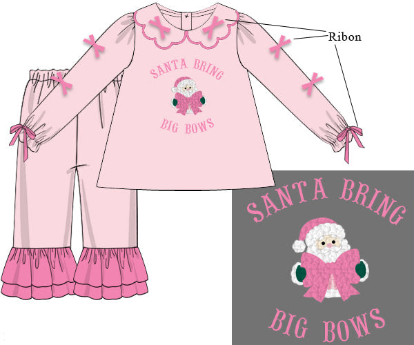 Santa Bring Big Bows Pant Set