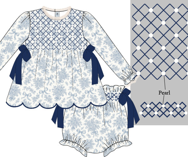 Winter Blues Diaper Cover Set