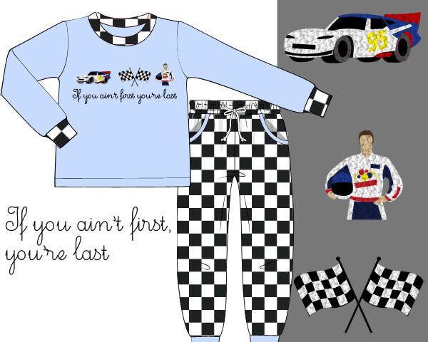 If You Aint First You're Last Boys Jogger Set