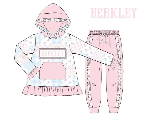Bless Your Patches Hooded Jogger Set