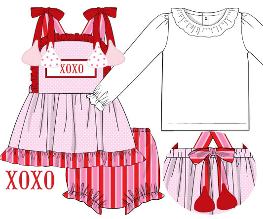 Hugs + Kisses Diaper Cover Set With Under Shirt