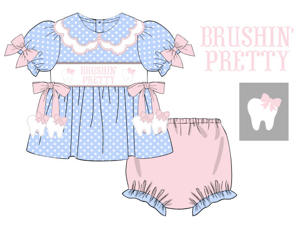 Brushin' Pretty Diaper Cover Set