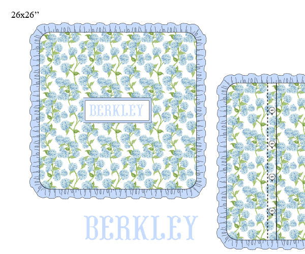 Something Blue Collection Euro Sham