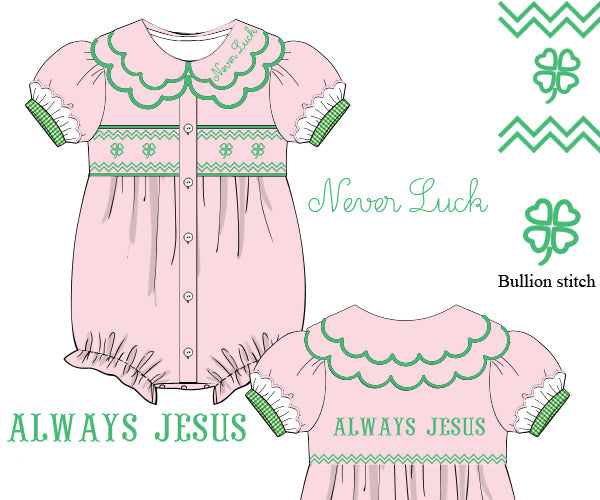 Never Luck Always Jesus Bubble
