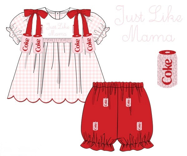 Coke - Just Like Mama Bloomer Set - Pre Order 3