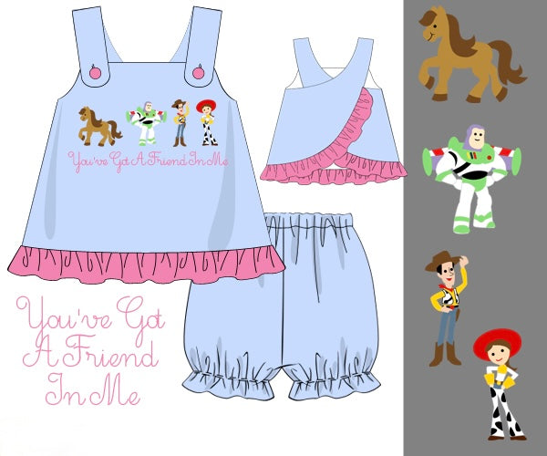 You've Got A Friend In Me Bloomer Set