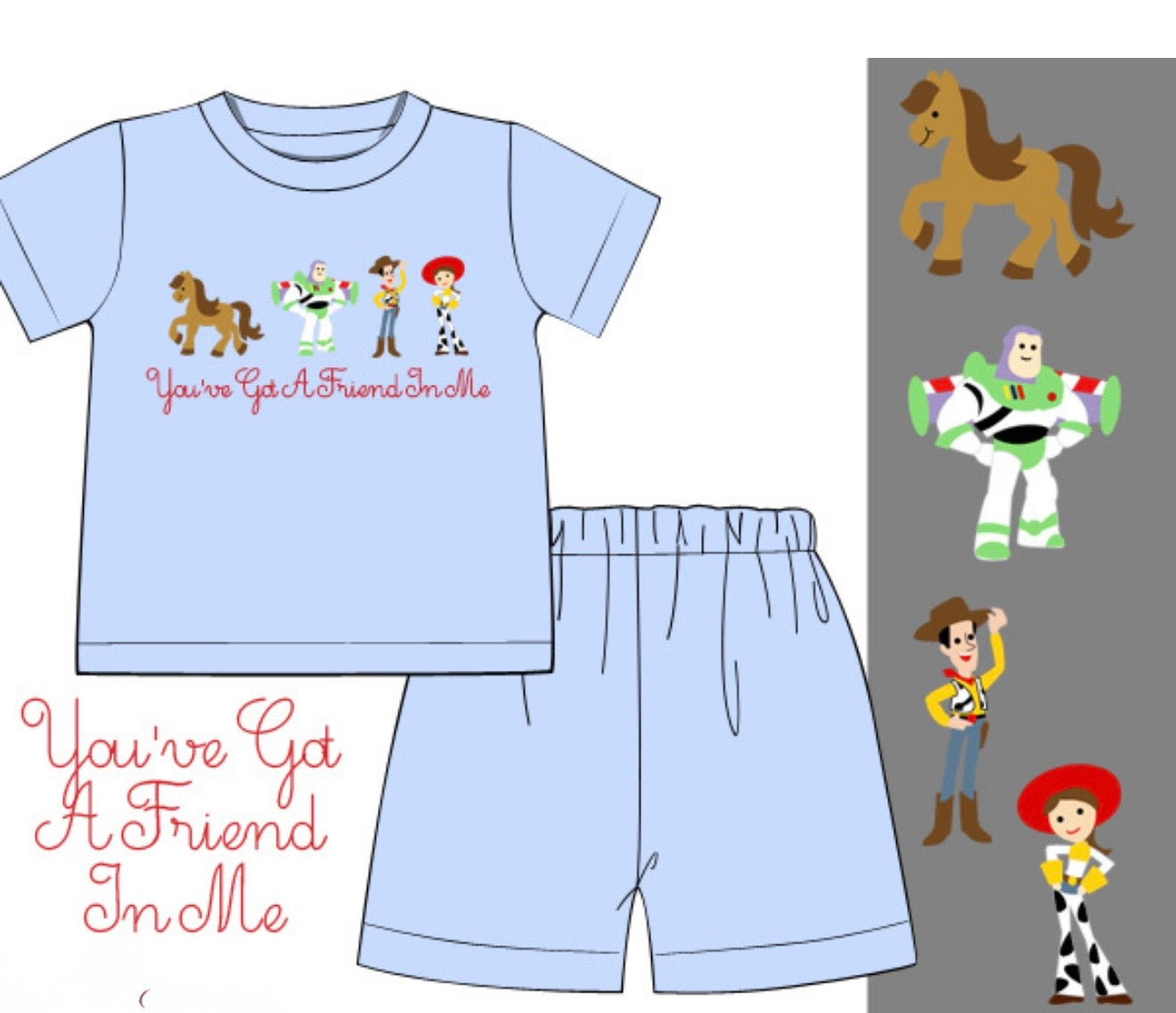 You've Got A Friend In Me Short Set