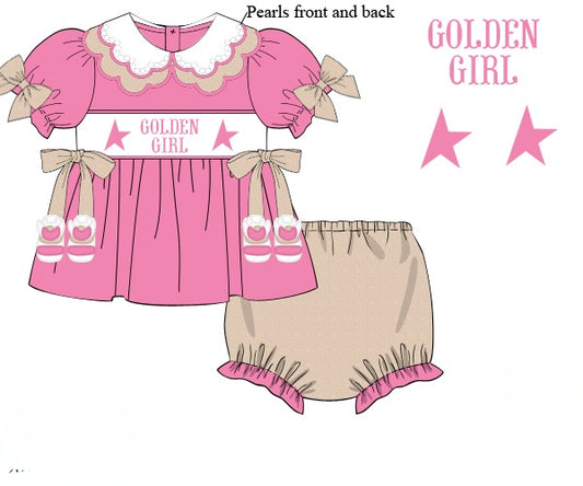 Golden Girl Diaper Cover Set