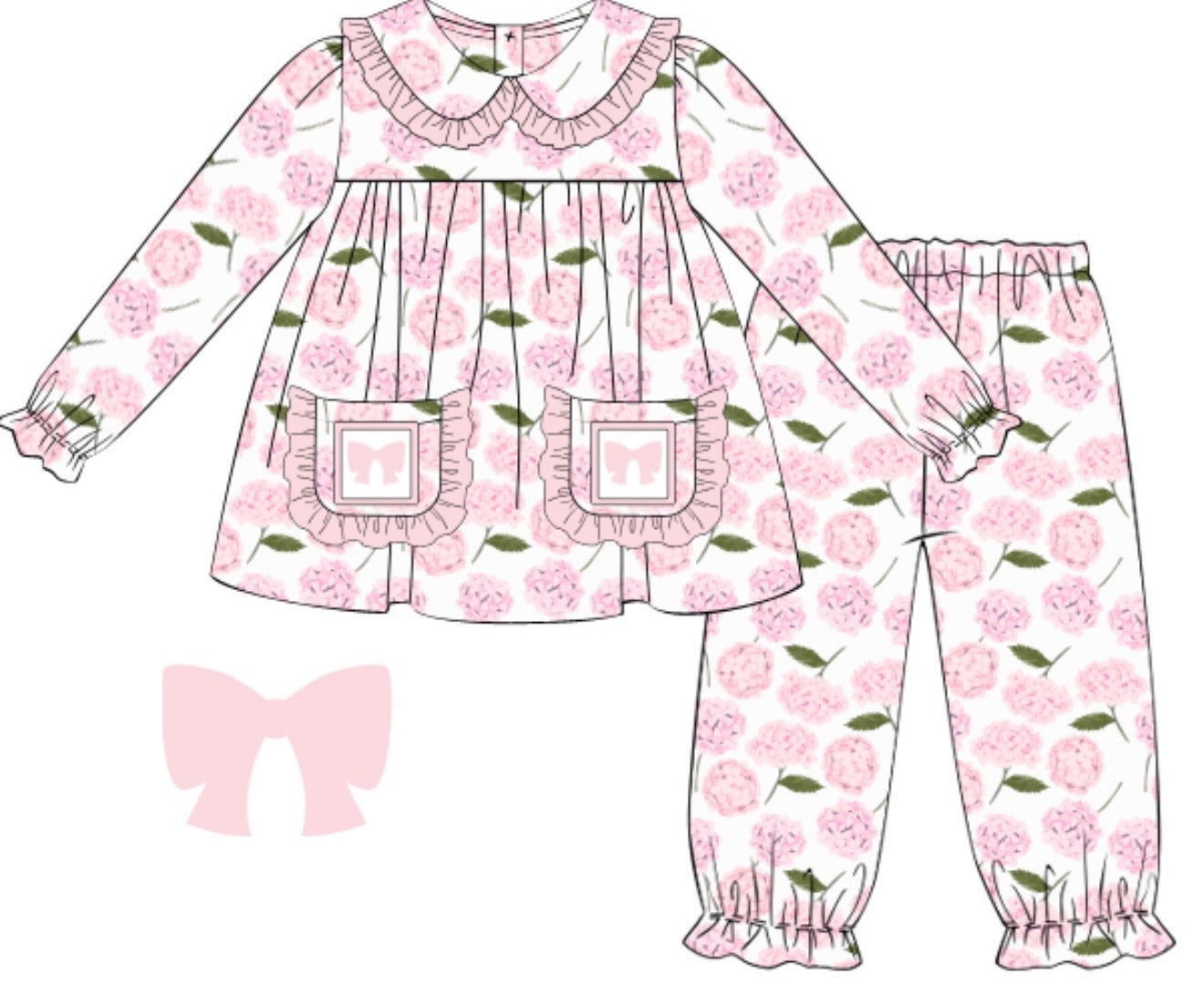 Dolly Floral Bubble Pant Set