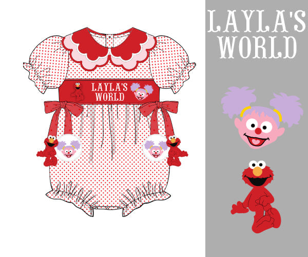 Girls Customized Elmo Inspired Bubble