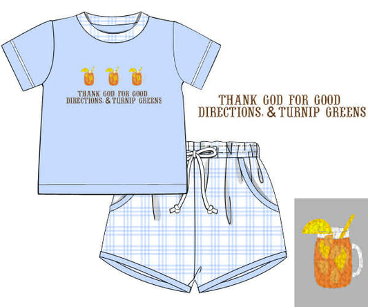 Miss Bells Sweet Tea Boys Shorty Set