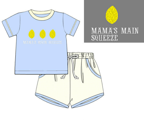 Mama's Main Squeeze Boys Shorty Set