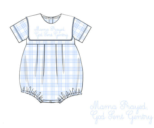 Mama Prayed Boys Custom Bubble
