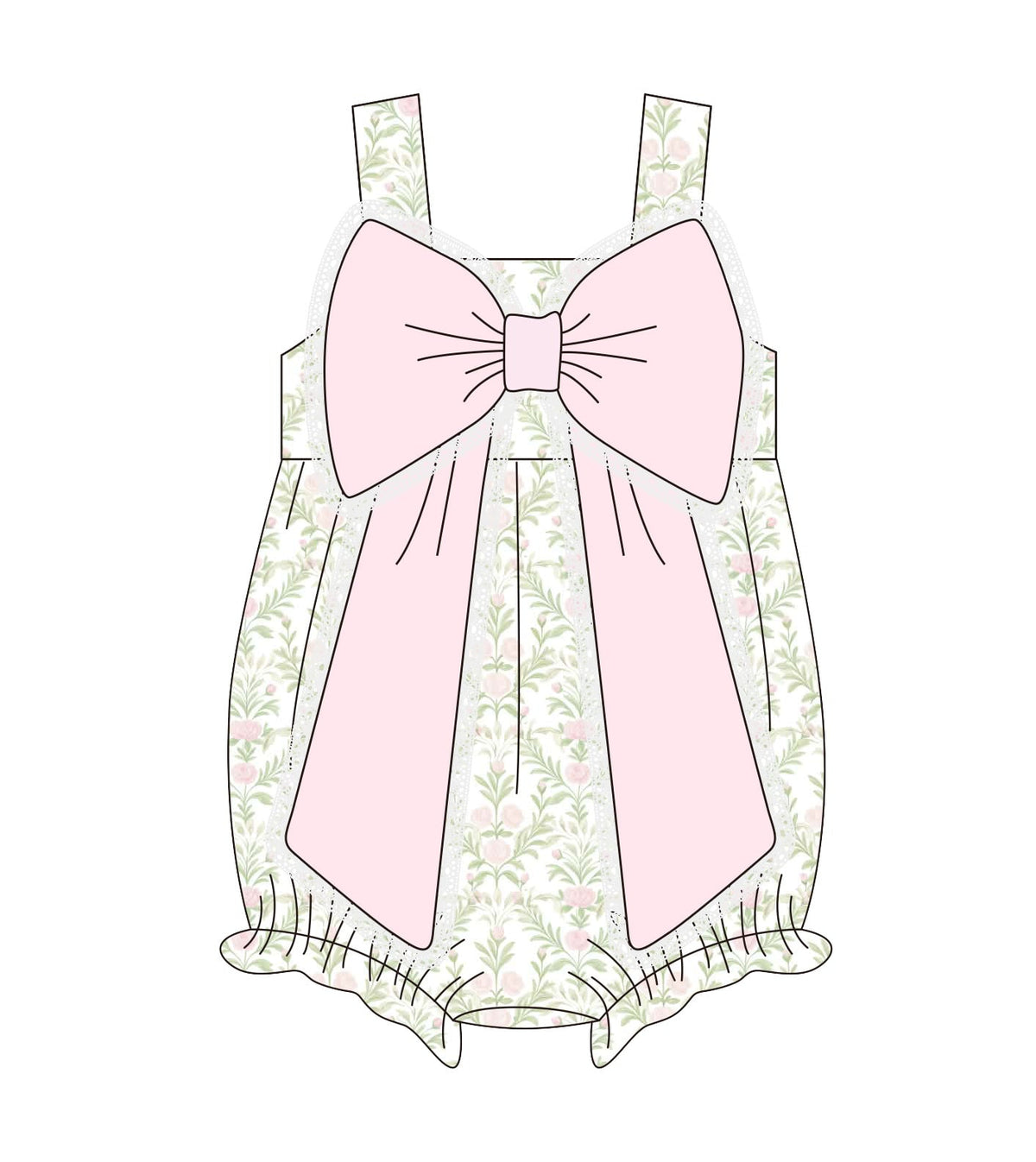 Girls Floral Bubble