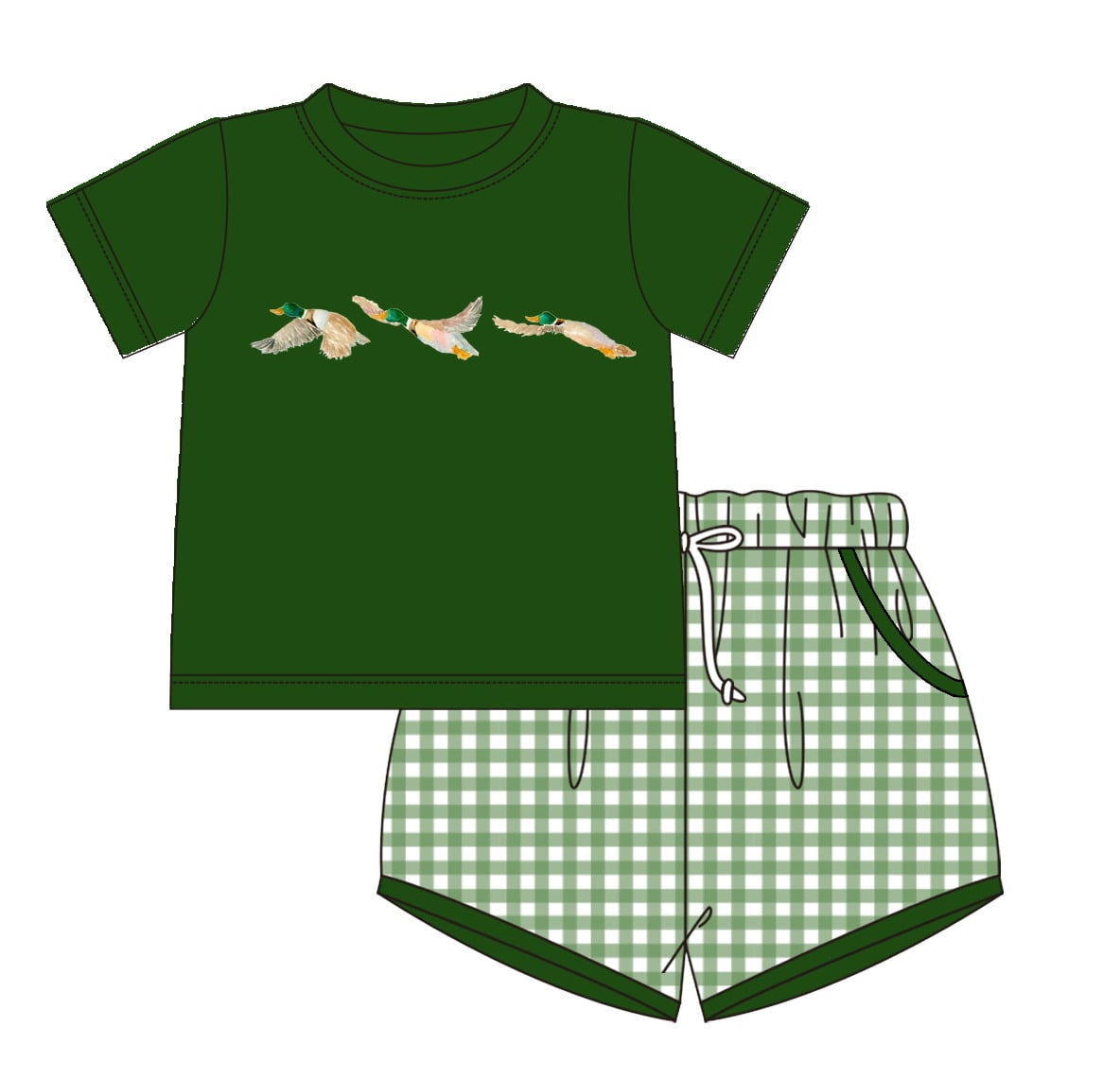 Mallards Boys Shorty Set