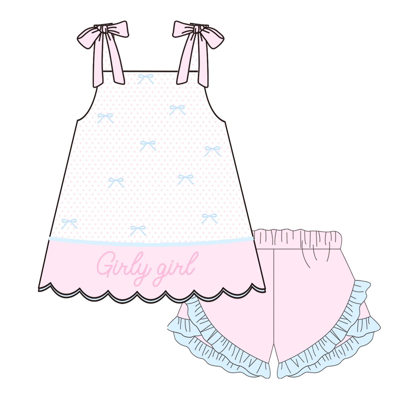 Girly Girl Short Set
