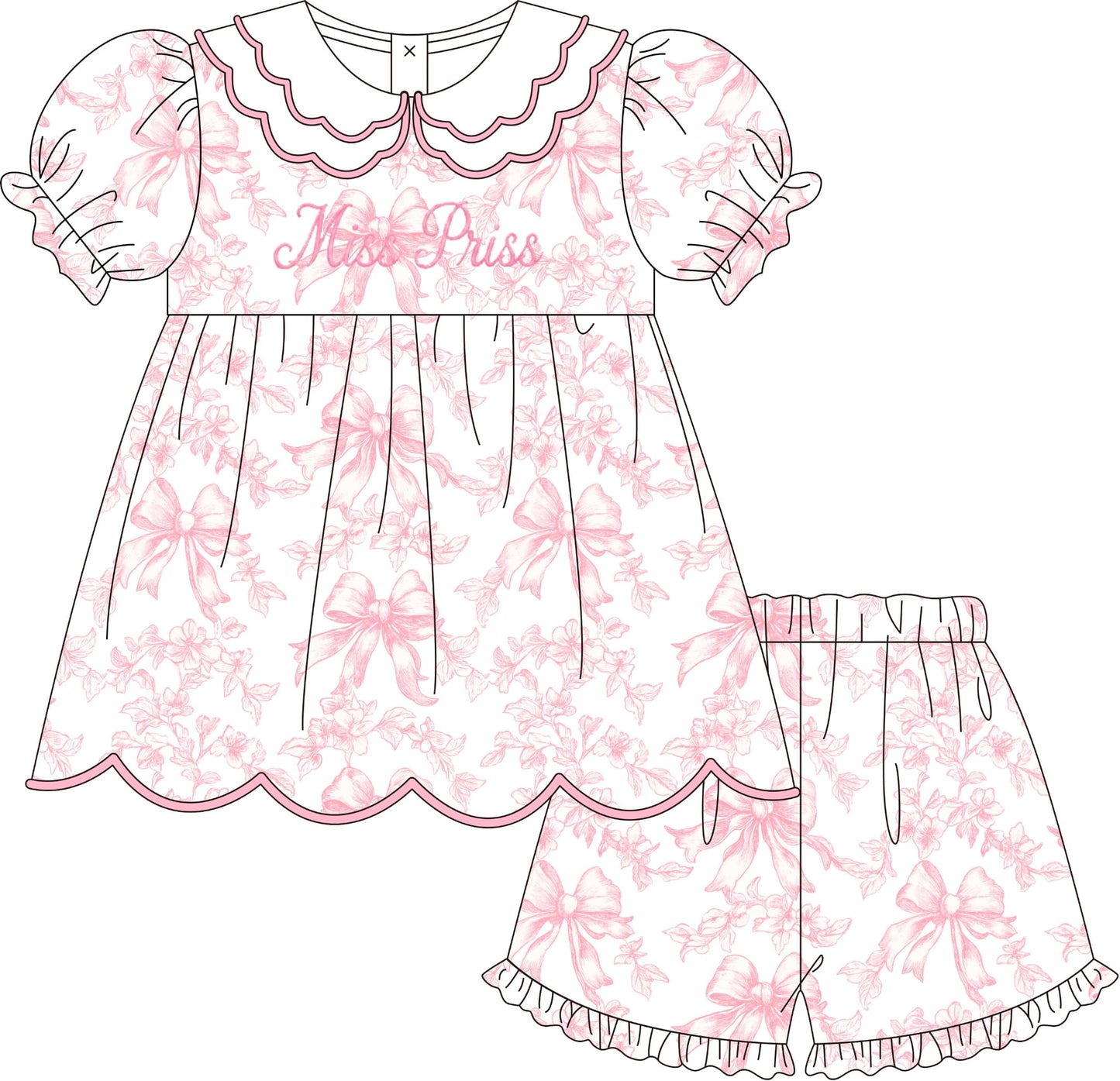 Miss Priss Short Set