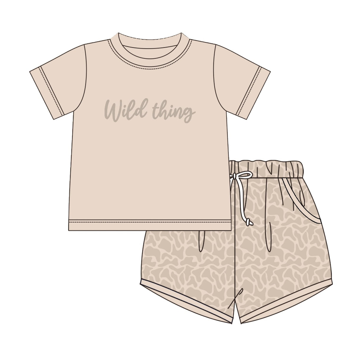 Wild Thing Boys Shorty Set